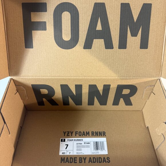 Adidas Yeezy Foam RNR MX Moon Grey Mens Size 7 NEW in Box - Picture 10 of 10